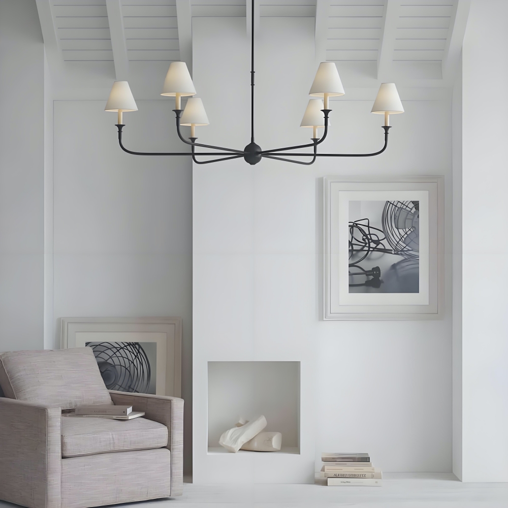Piaf Grande chandelier in a living room scene
