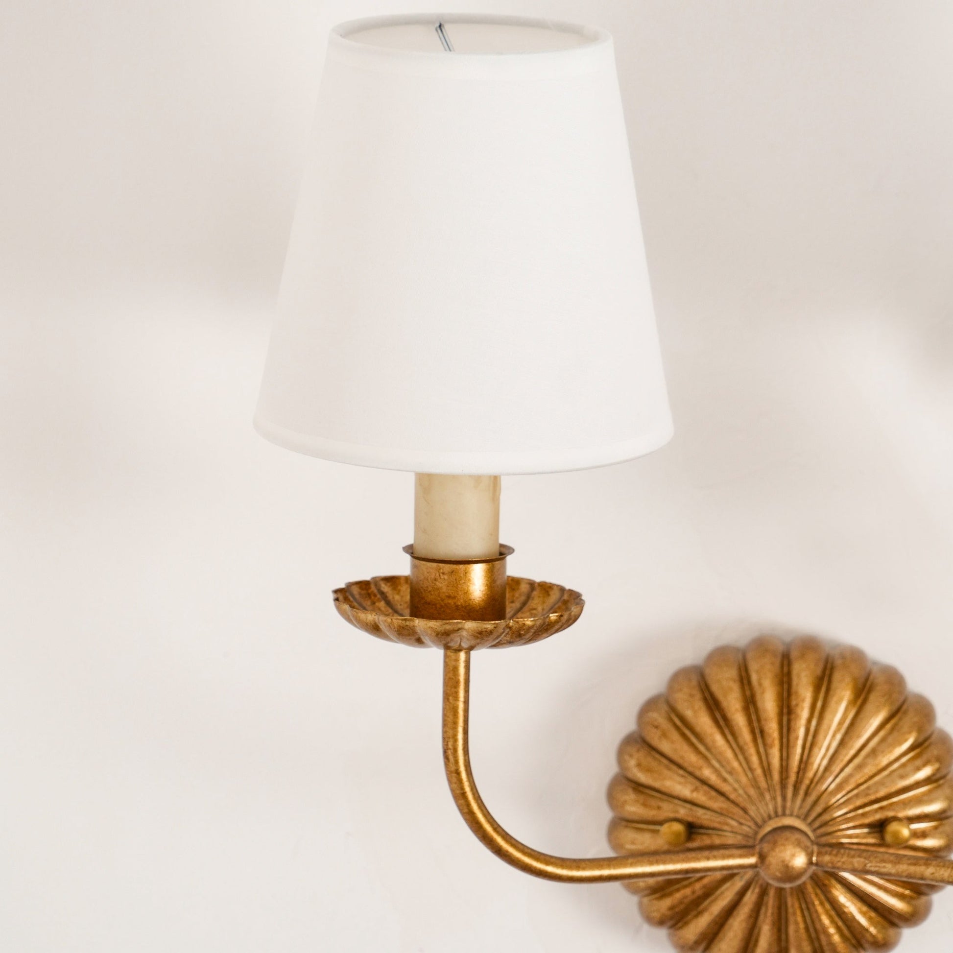 Antique gold candlestick detail