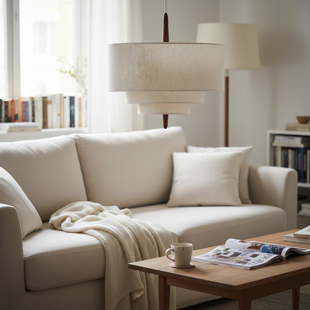 Softlume pendant lamp customer living room photo
