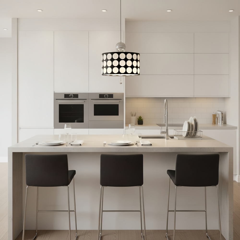 Dotrelia pendant light over a kitchen island