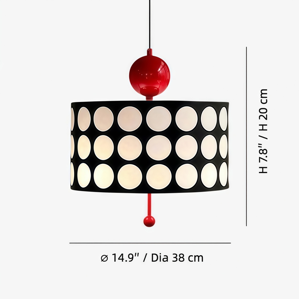 Dotrelia pendant lamp size diagram