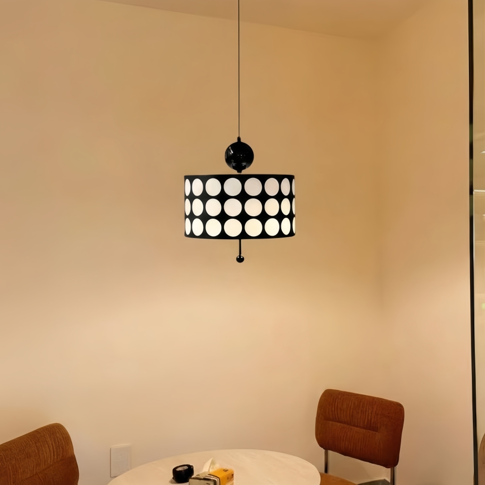 Dotrelia pendant light glowing in a customer room