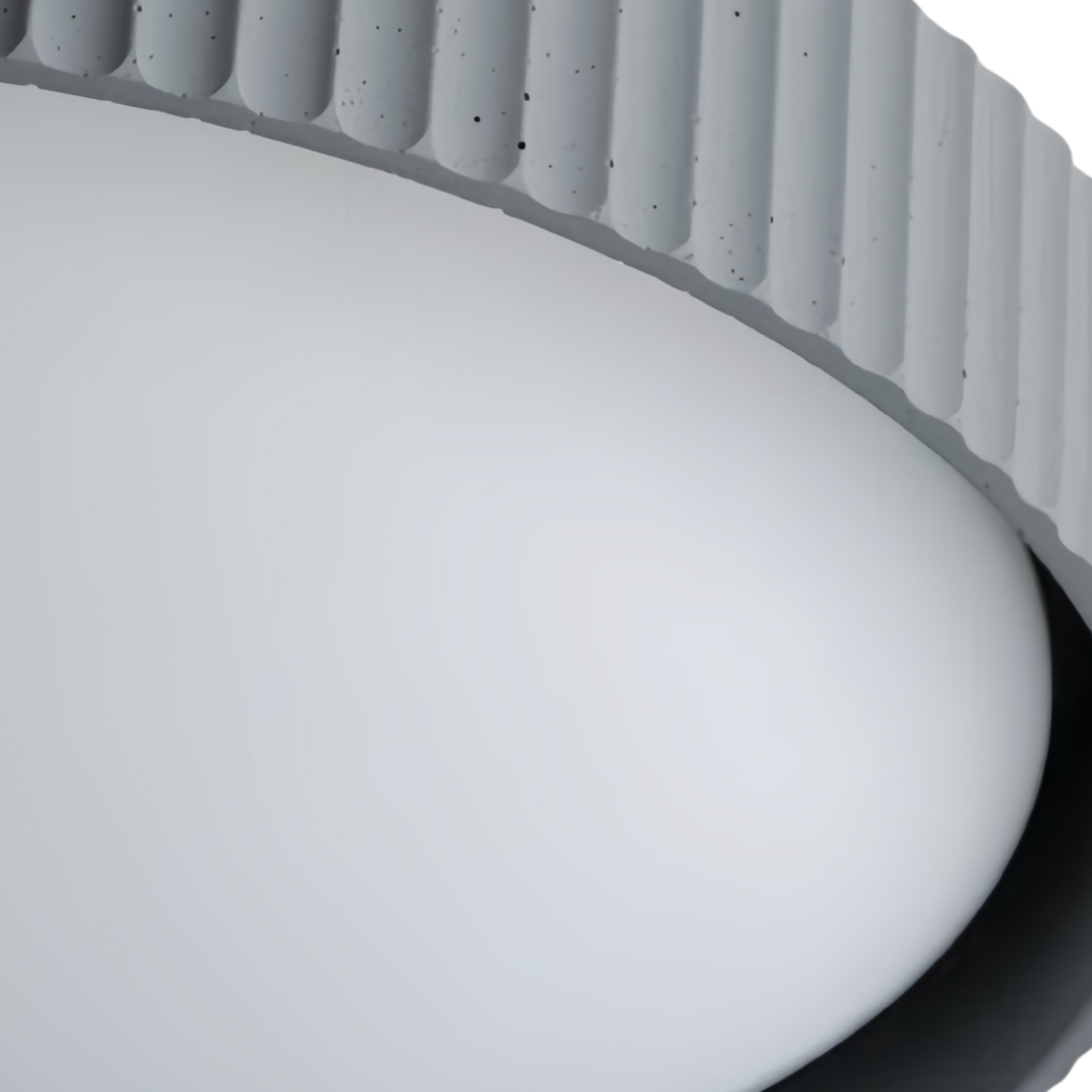 Close detail of Acrion gray diffuser