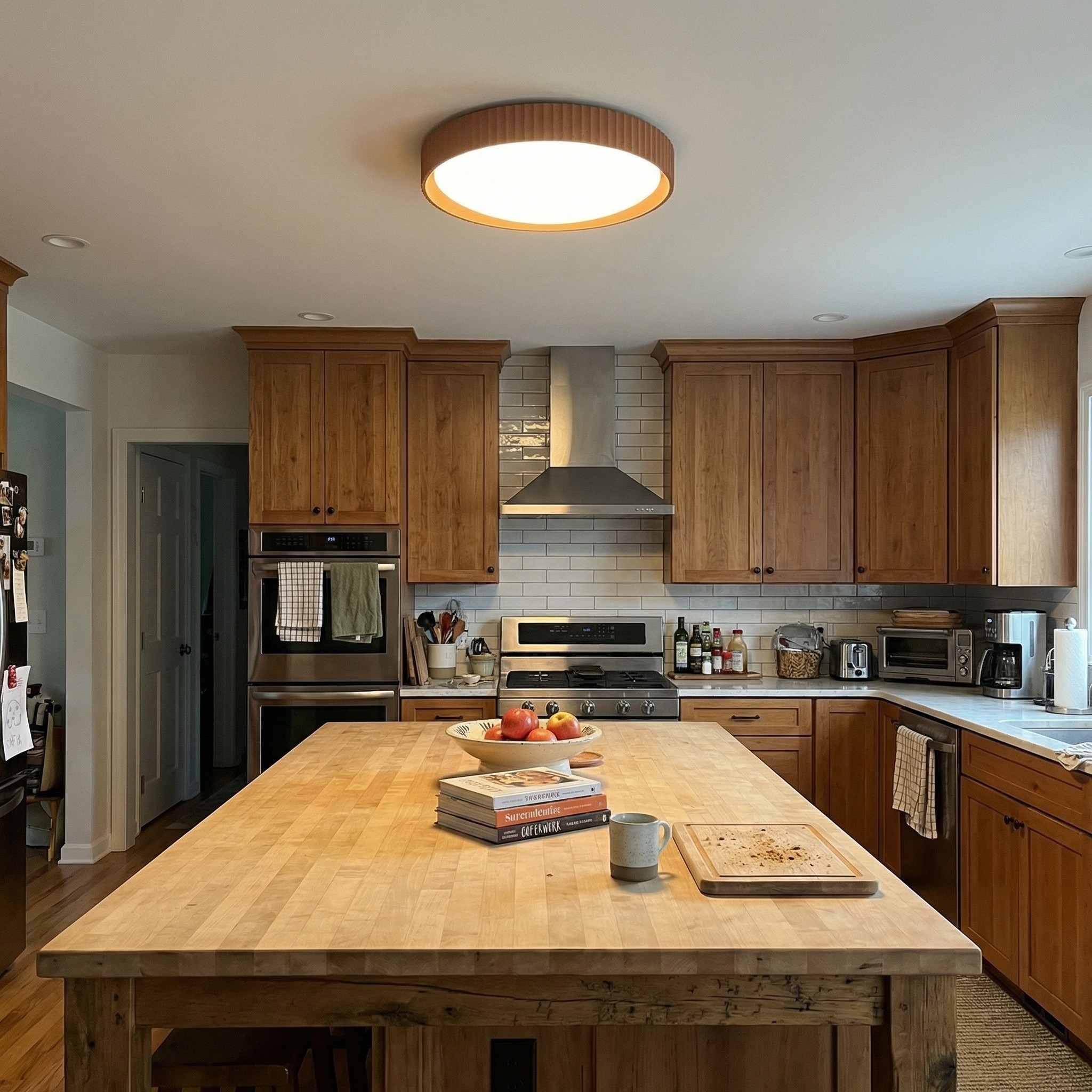 Acrion ceiling light in a kitchen
