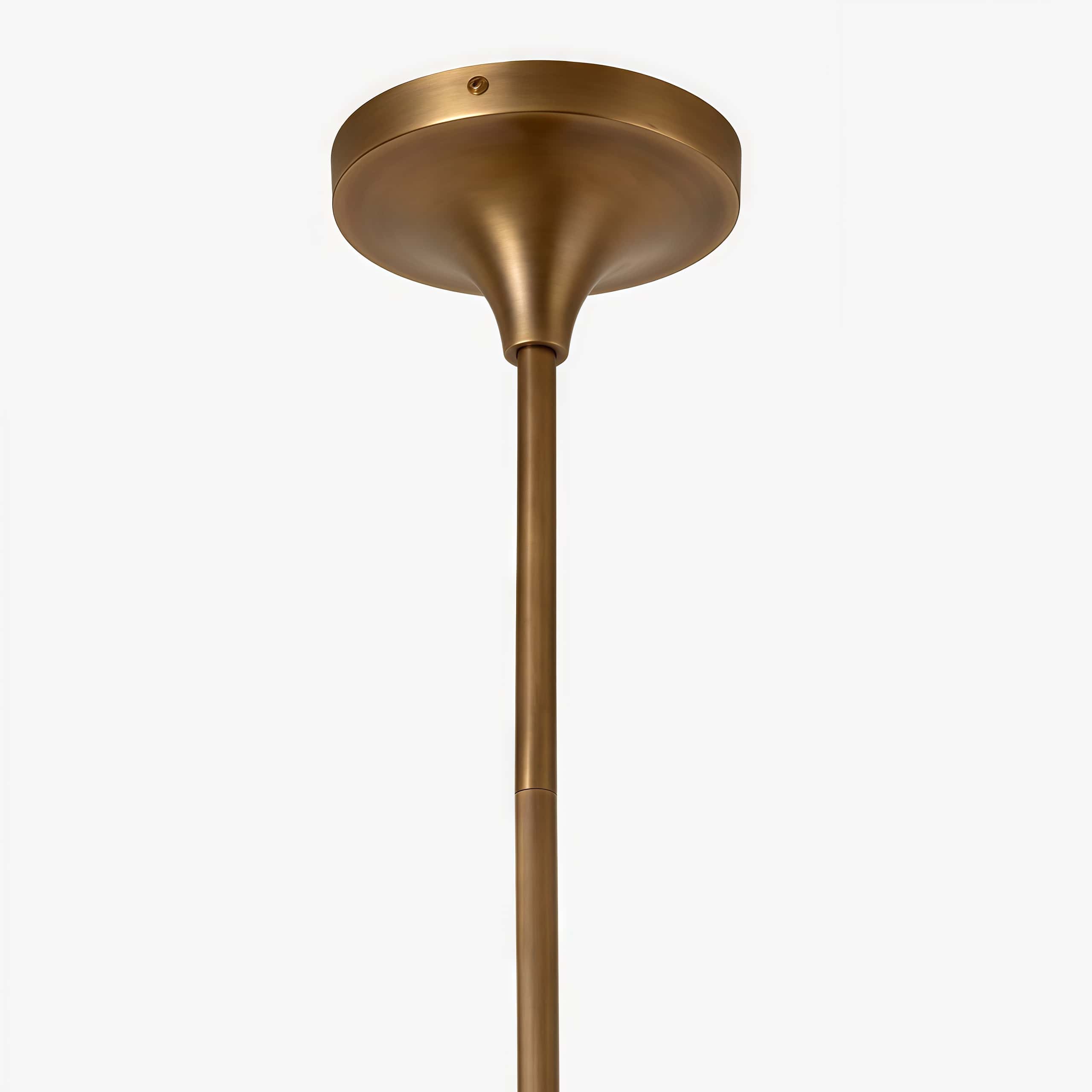 Close-up of the Loomis brass ceiling canopy
