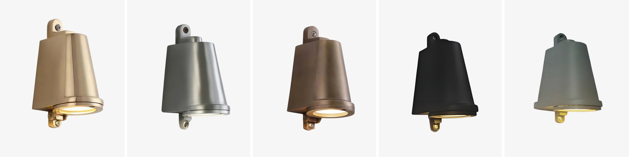 Orran wall light finish options