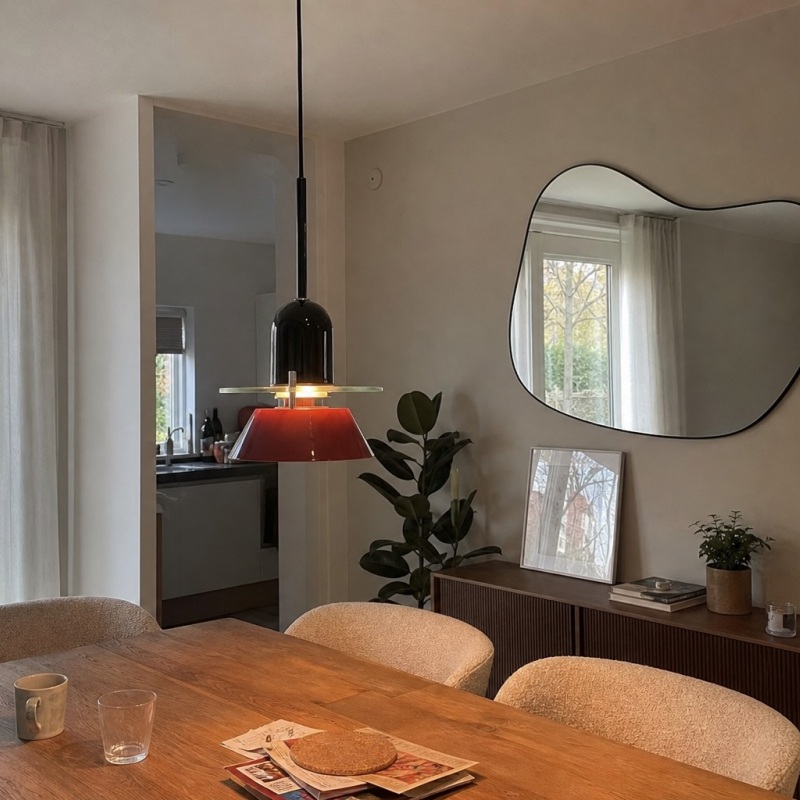 Customer photo of pendant light over dining area