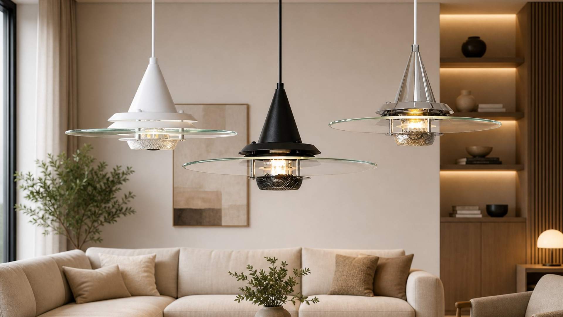 Moxellan vintage pendant light in a living room scene
