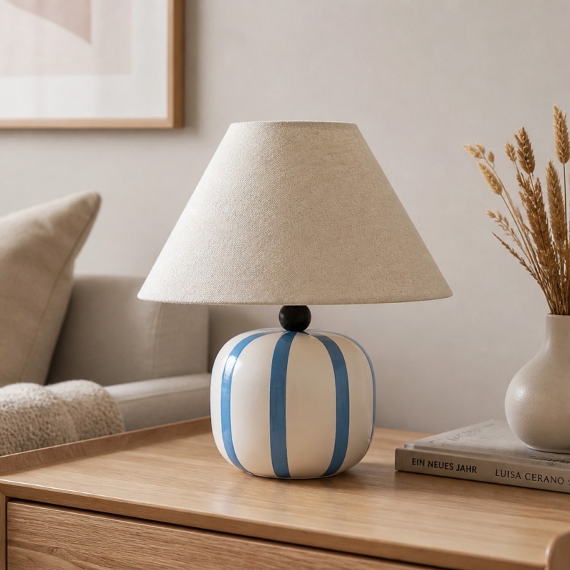 Ceruna table lamp on a bedside table