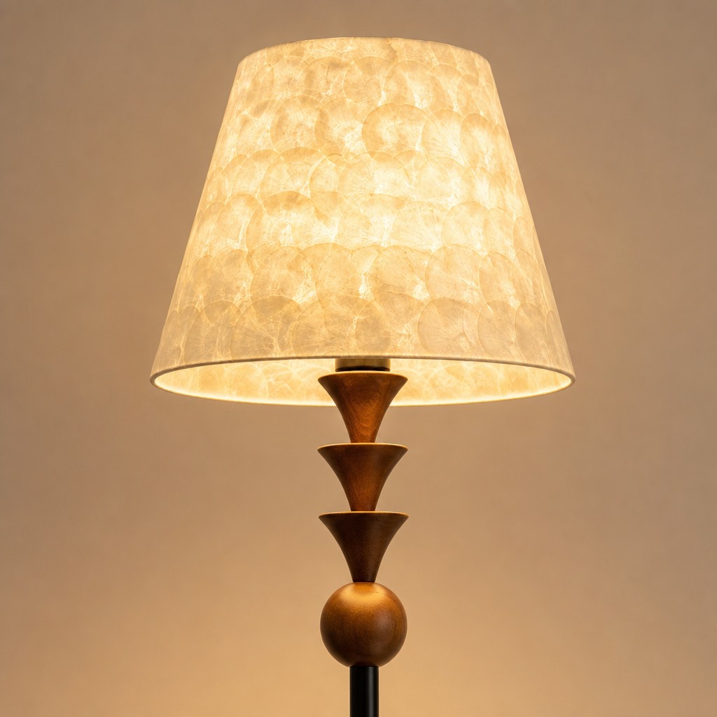 Illuminated shell shade detail