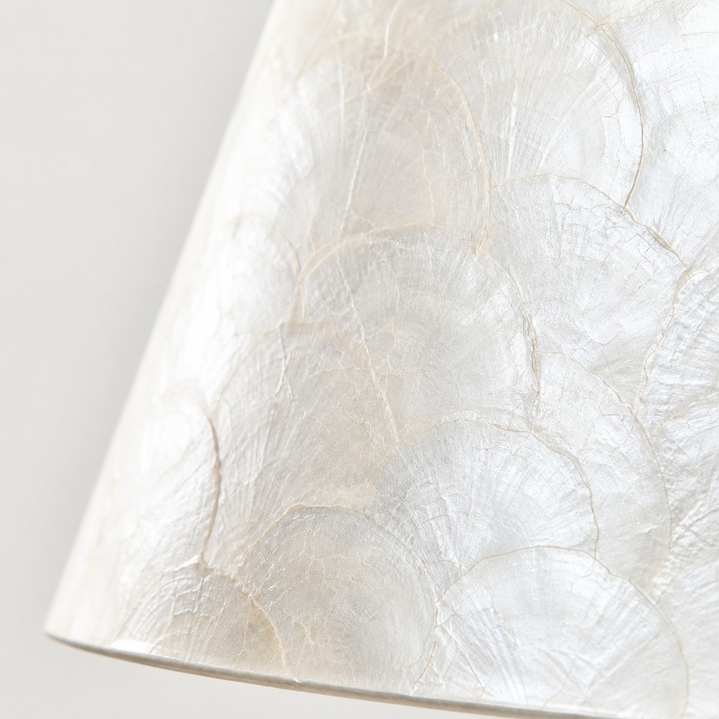 Capiz shell shade detail