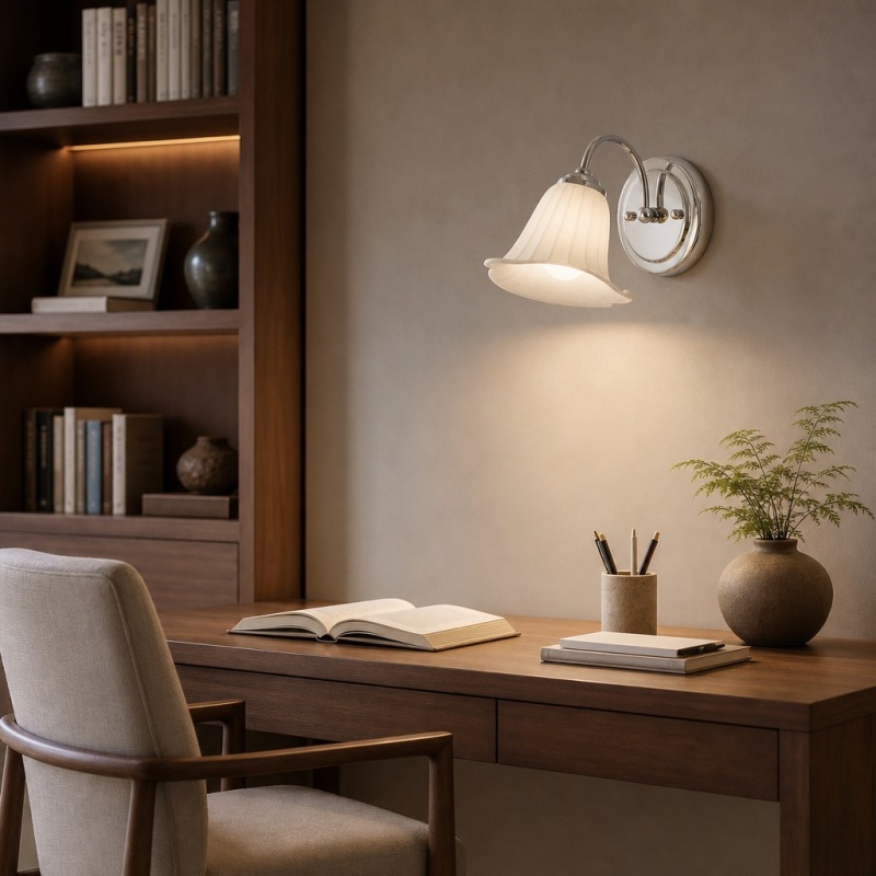 Celvane wall lamp above a desk