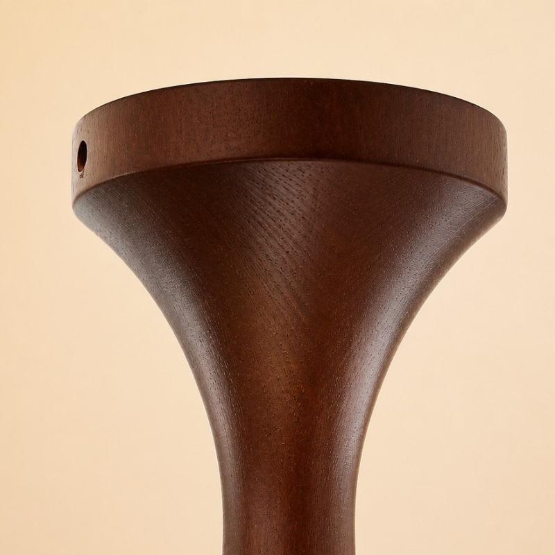 Wooden and metal ceiling base detail