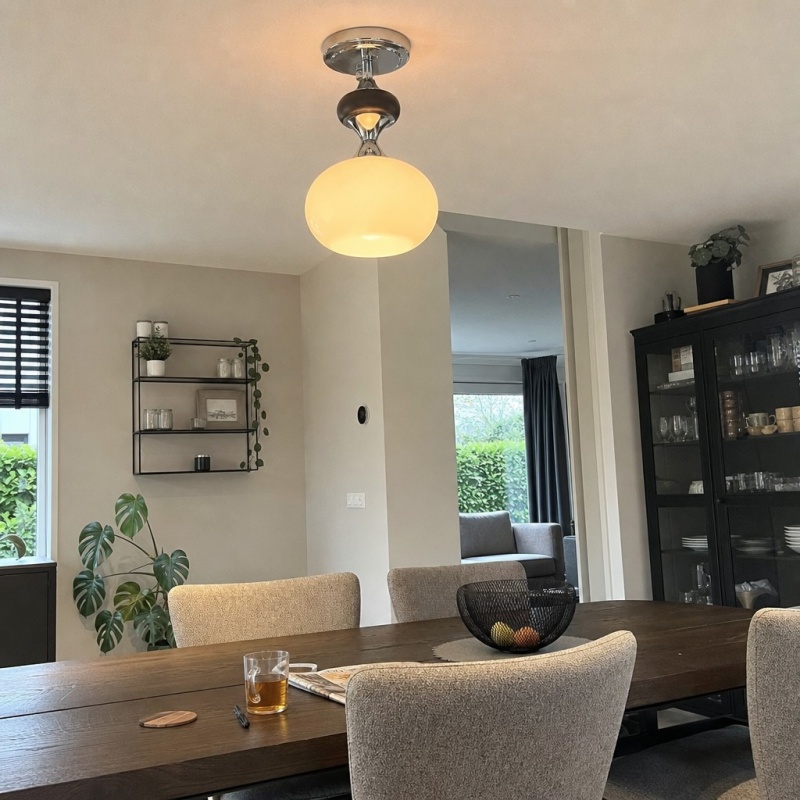 Customer kitchen and dining area with Valesey ceiling lamp