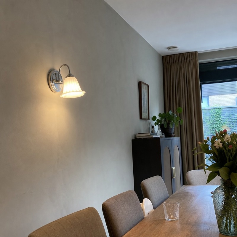 Customer dining space with Celvane wall lamp