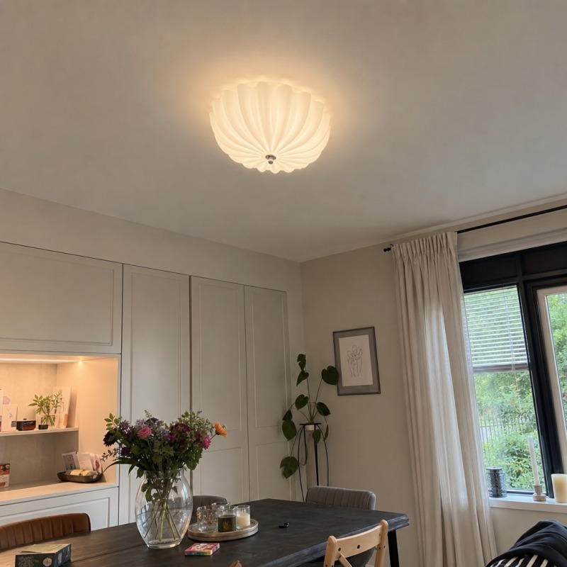 Warm room scene with the Durnic ceiling light