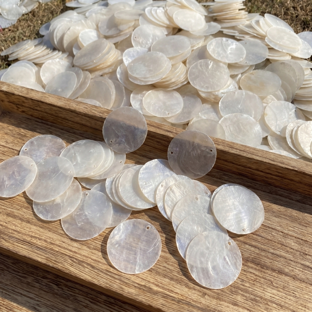 Natural shell mica pieces