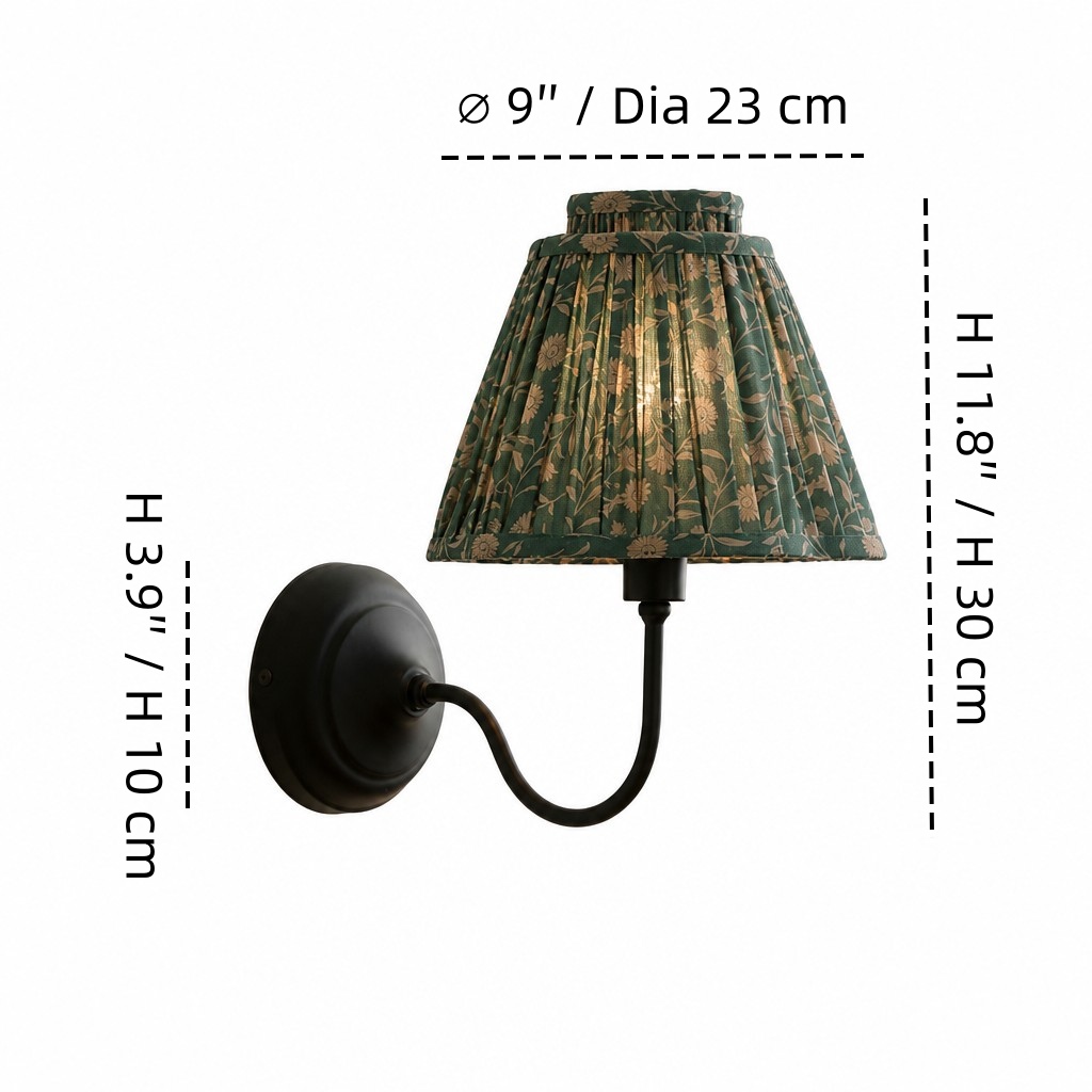 Solmire wall light size diagram