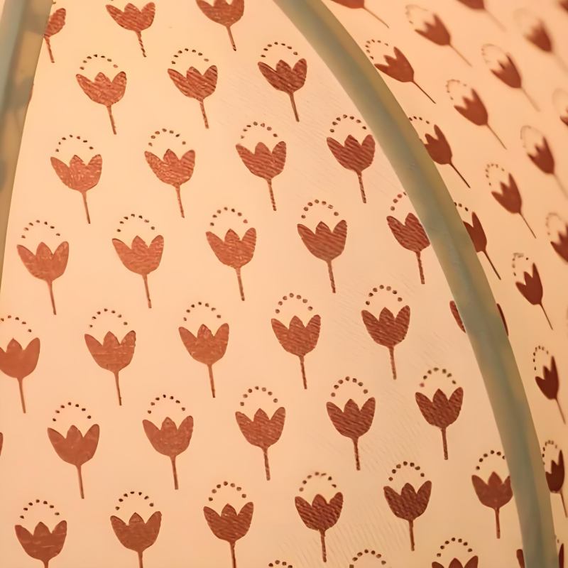 Close-up of the Fennary lamp shade pattern