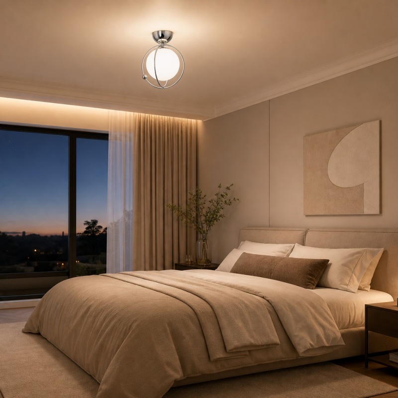 Kallera ceiling light in a bedroom