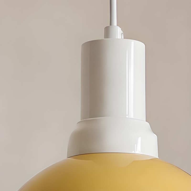Close view of the Rummia pendant upper socket detail