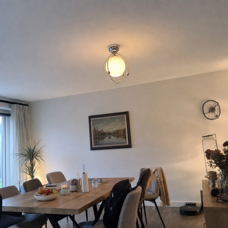 Customer dining room photo with Kallera ceiling light