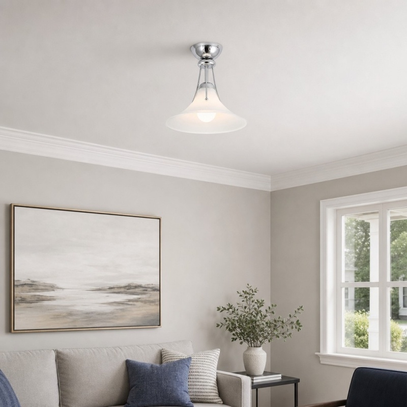 Kallera Magnolia Ceiling Light in a living room