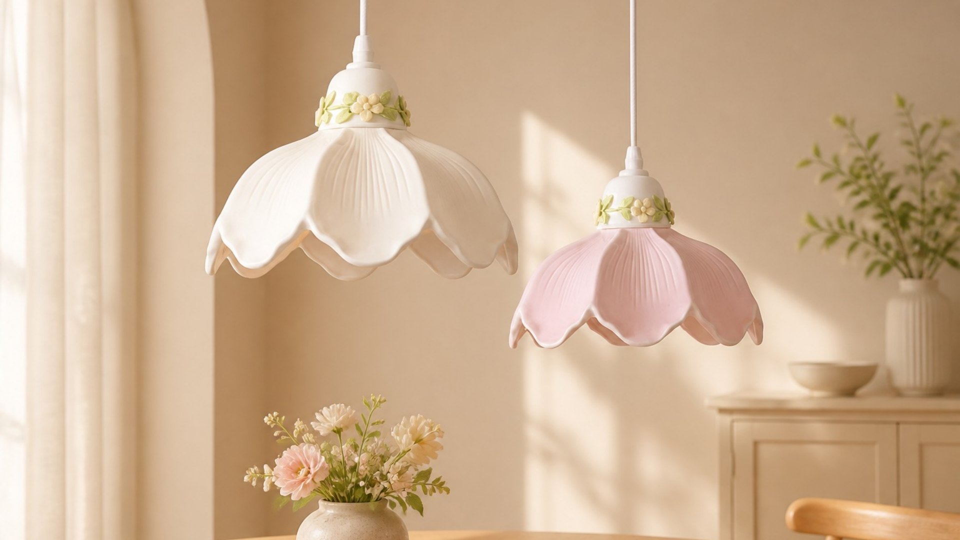 Flower pendant lamps designed to inspire spaces