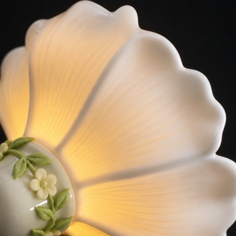 Warm glowing petal shade detail