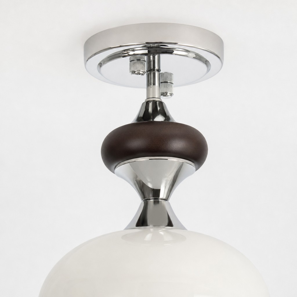 Close-up of the Valesey chrome and wooden details