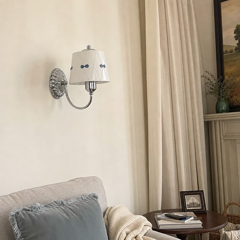 Customer bedroom with Billa wall lamp