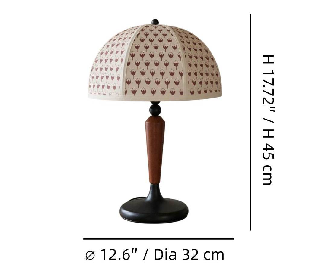 Fennary table lamp dimension diagram