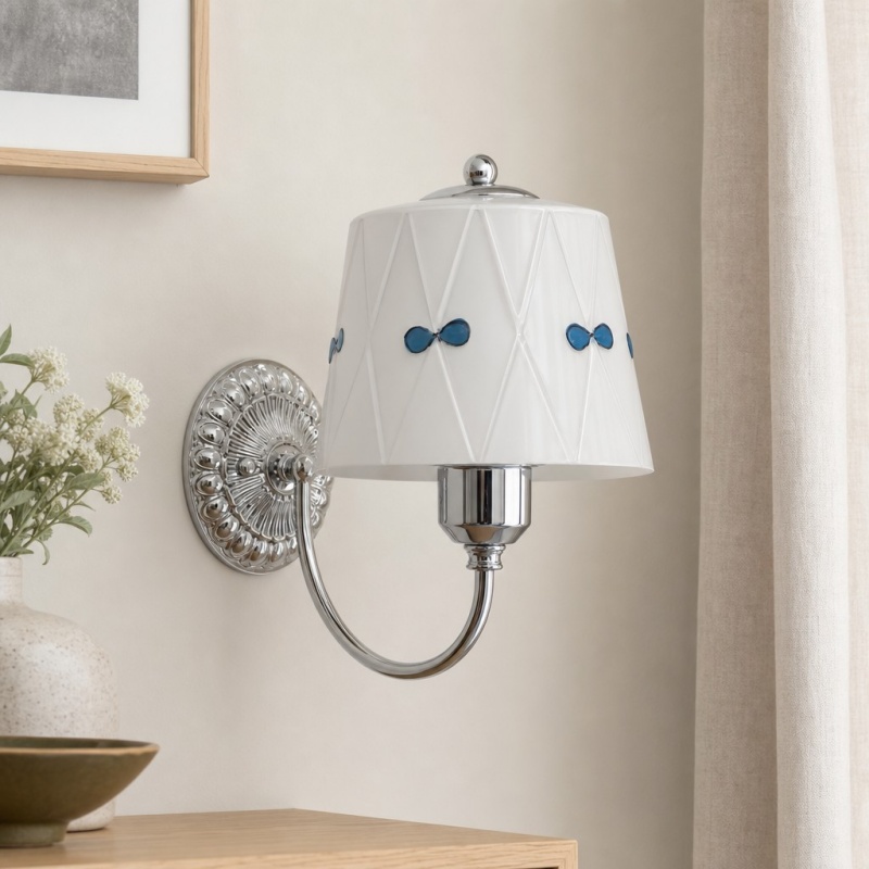 Billa wall lamp beside a table before purchase note
