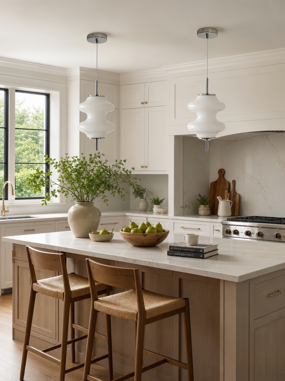 Mallew pendant light in a warm interior scene