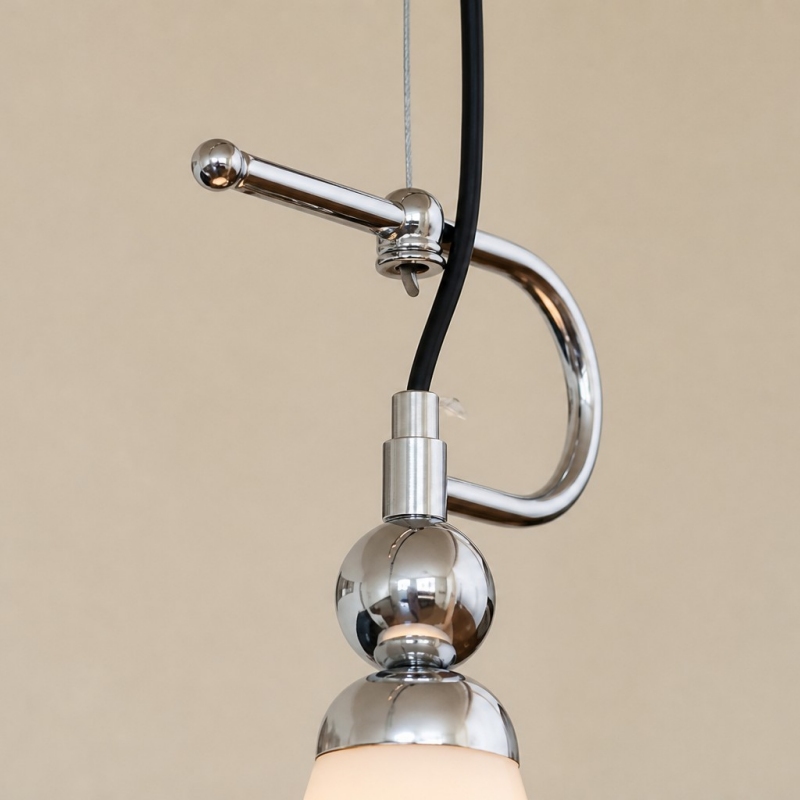 Close-up of the Kallera Magnolia Pendant Light hook and cord detail