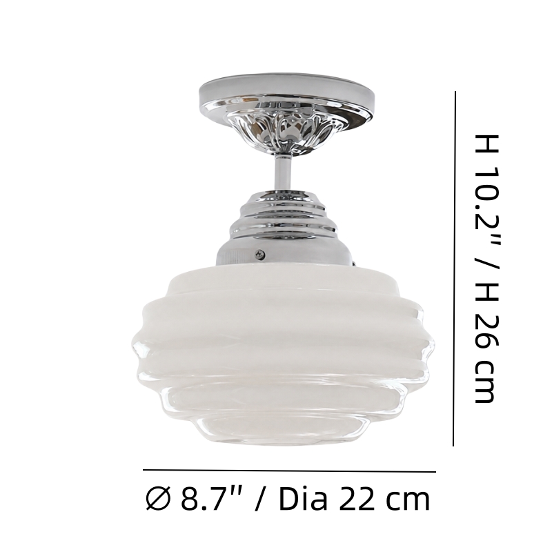 Cirren ceiling light size diagram