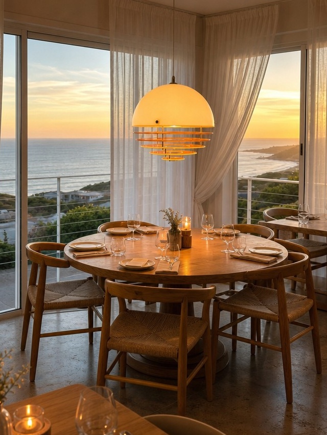 Afterglow wall lamp in a sunset interior setting