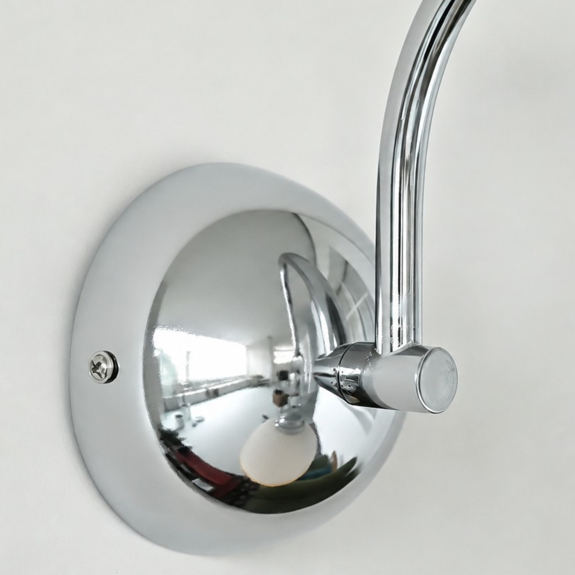 Chrome wall mount detail