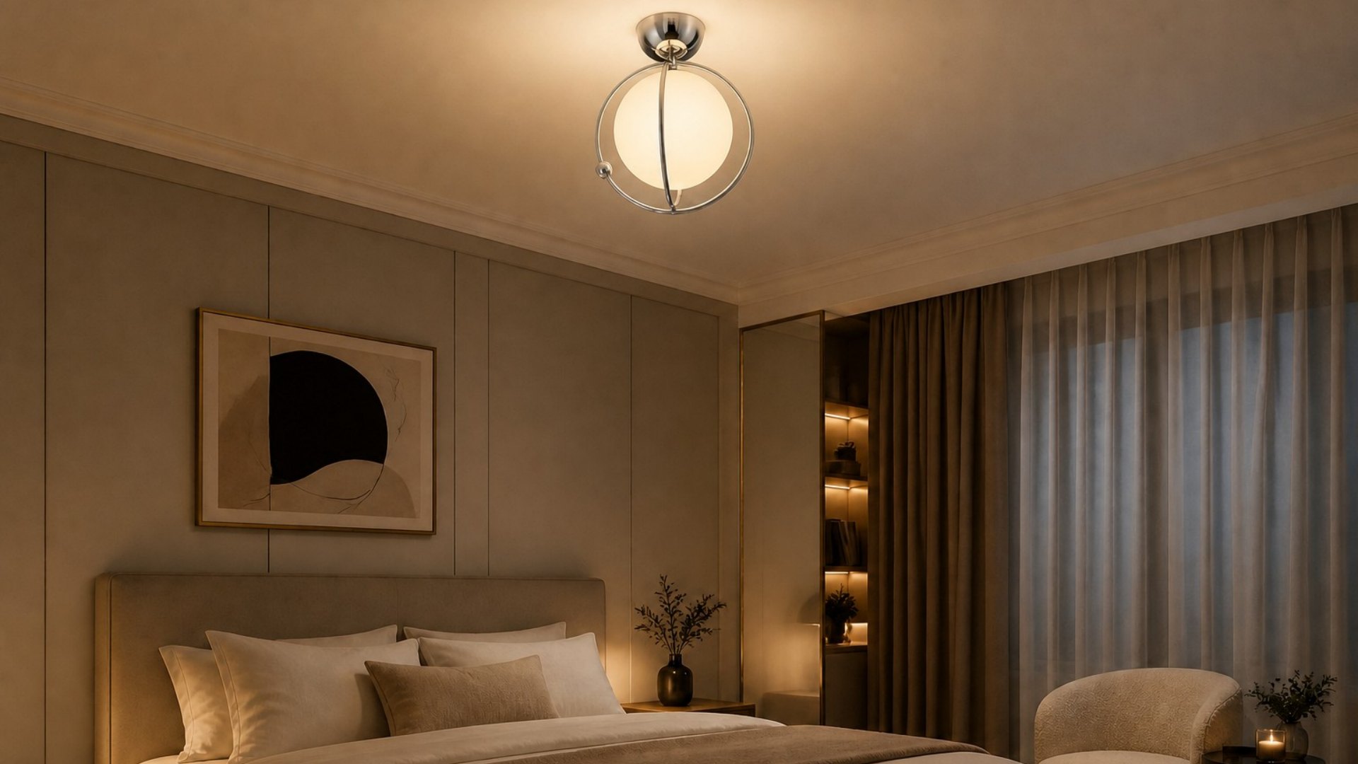 Kallera ceiling light designed to inspire bedroom spaces