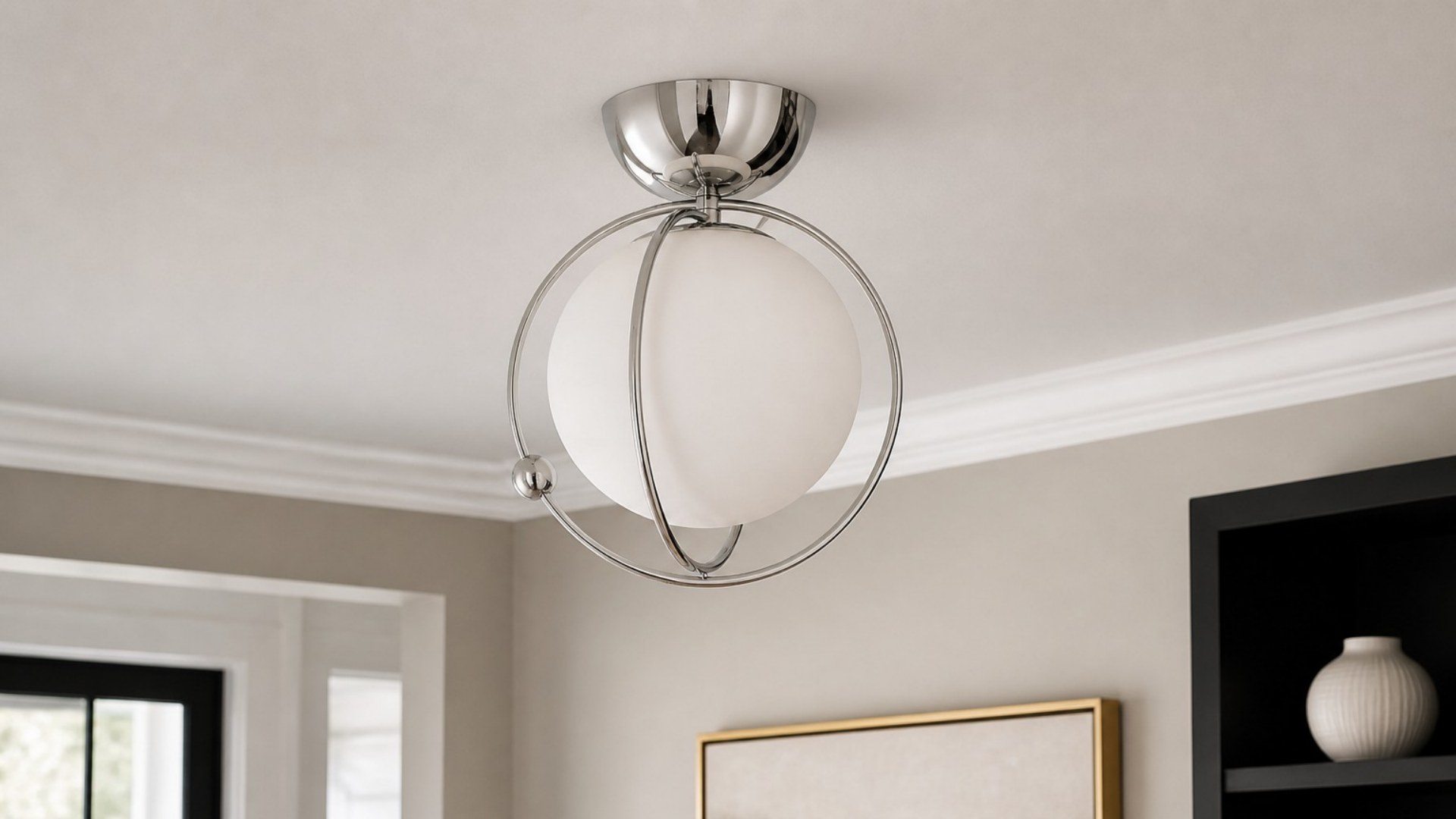 Kallera Planet Ceiling Light installed in a modern room