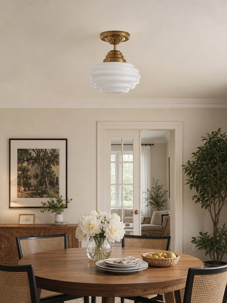 Cirren light over a dining setting