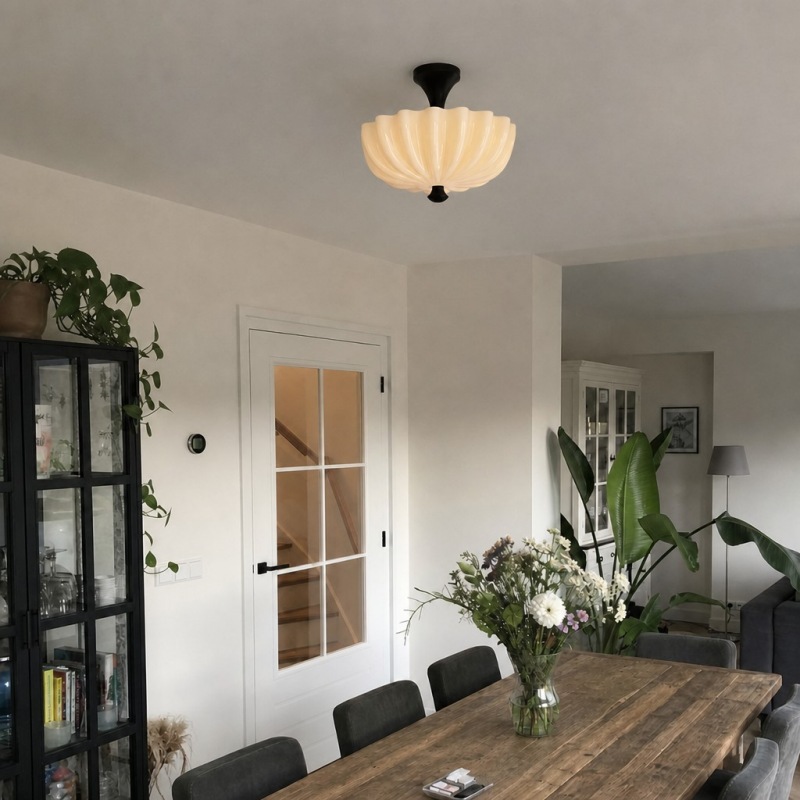 Customer home interior with Durnic ceiling light
