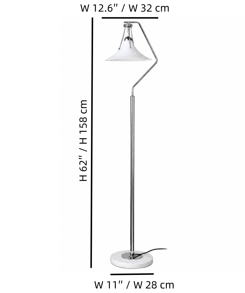 Kallera floor lamp dimension diagram