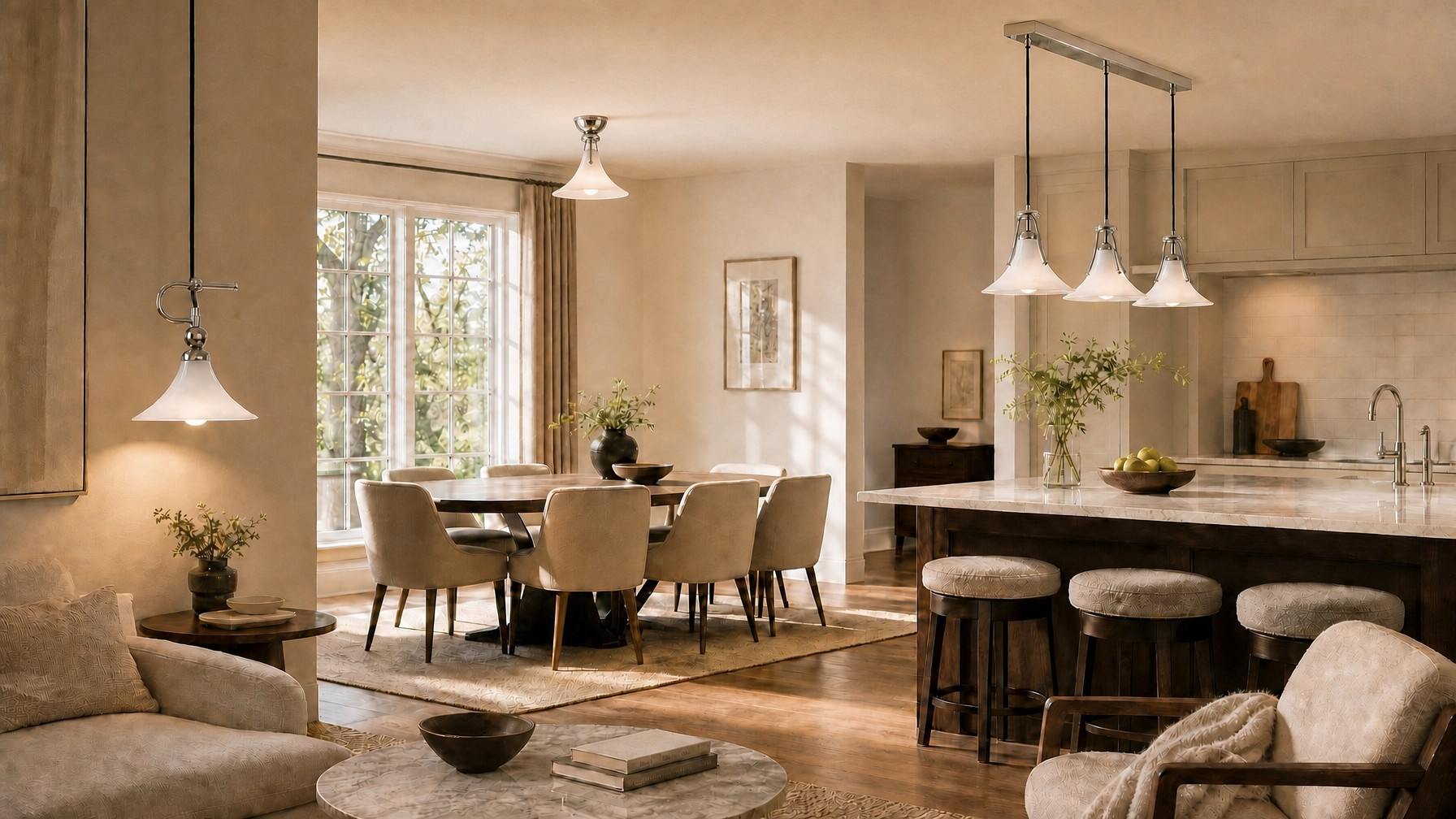 Discover Kallera Series lighting in a coordinated interior