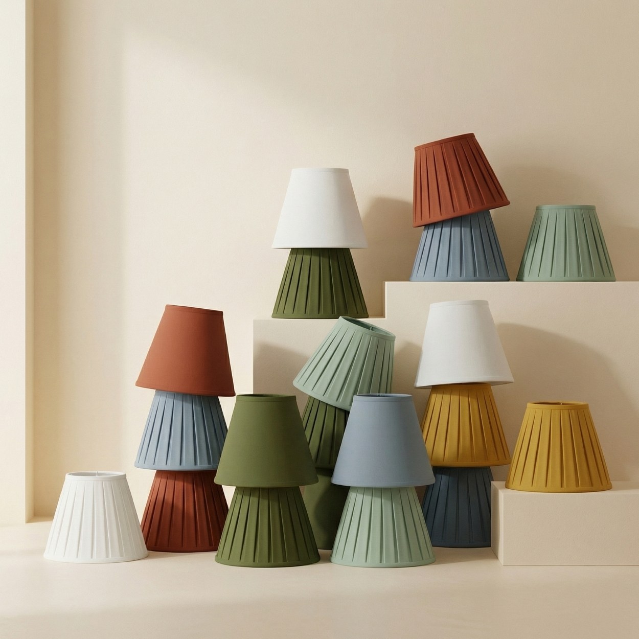 Multiple Luvora lampshade colors