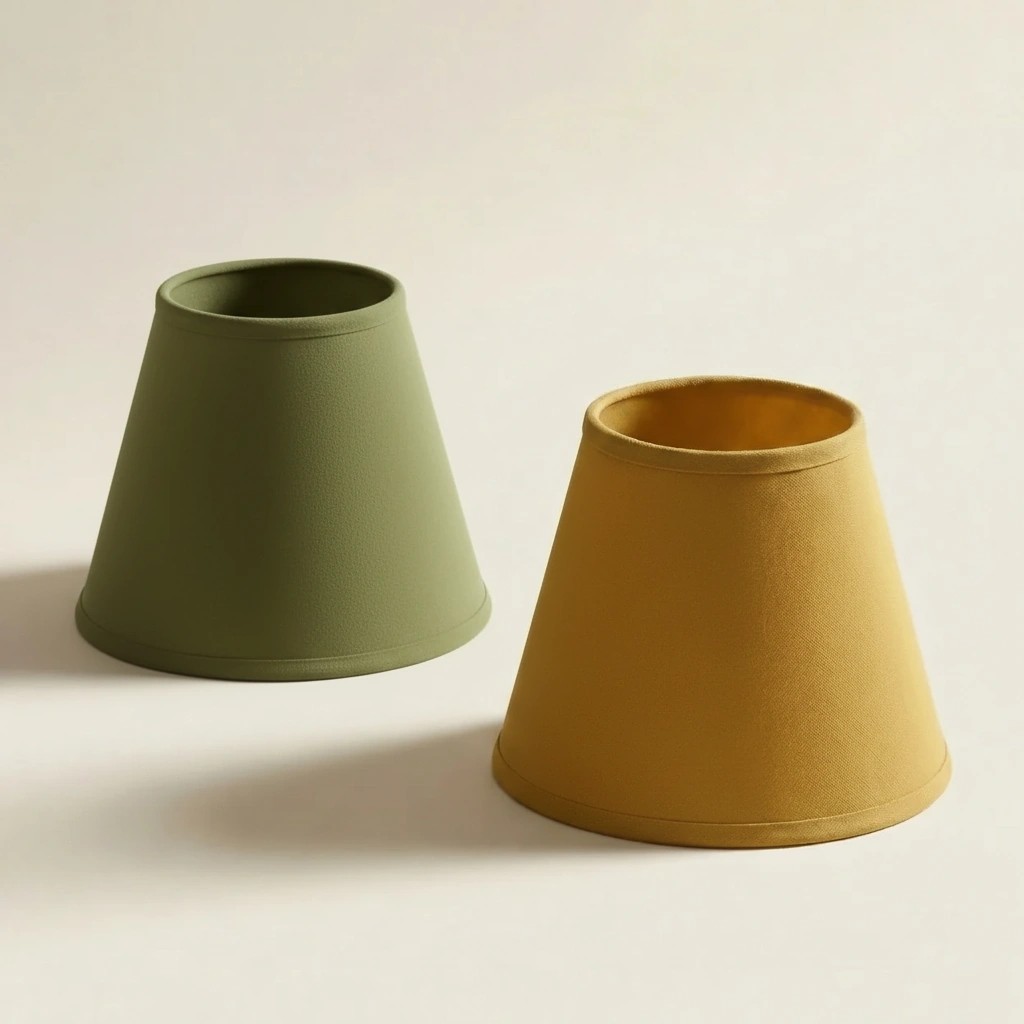 Green and yellow replacement lampshades