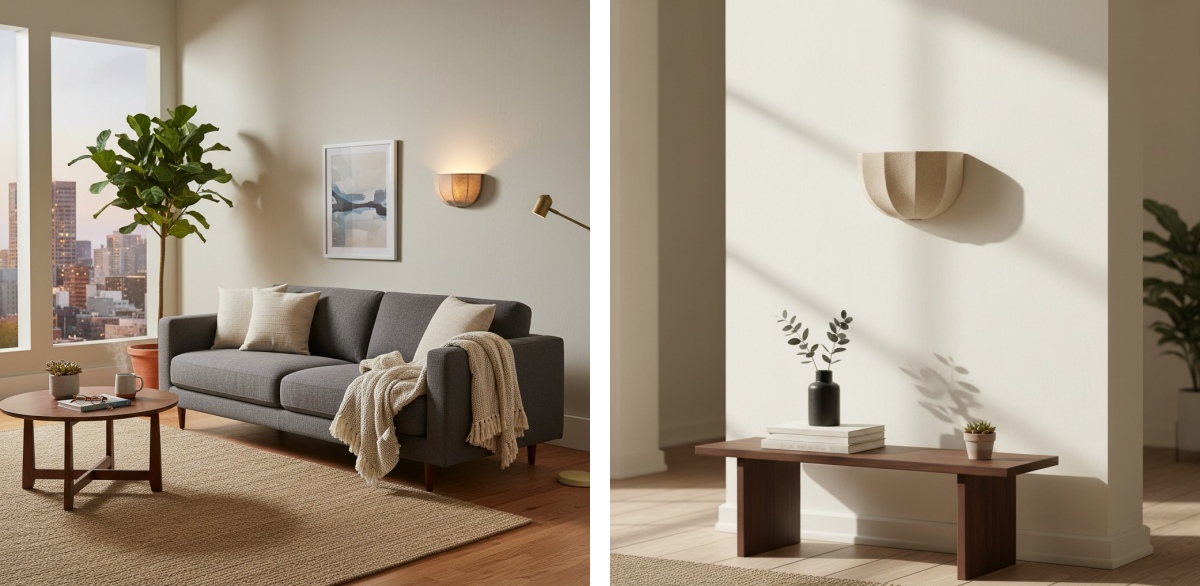 Switch light comparison for Loomis wall light