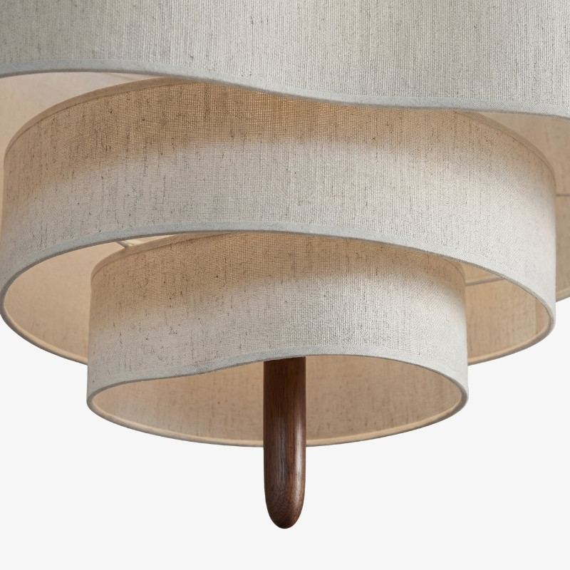Close-up of Softlume layered fabric shade