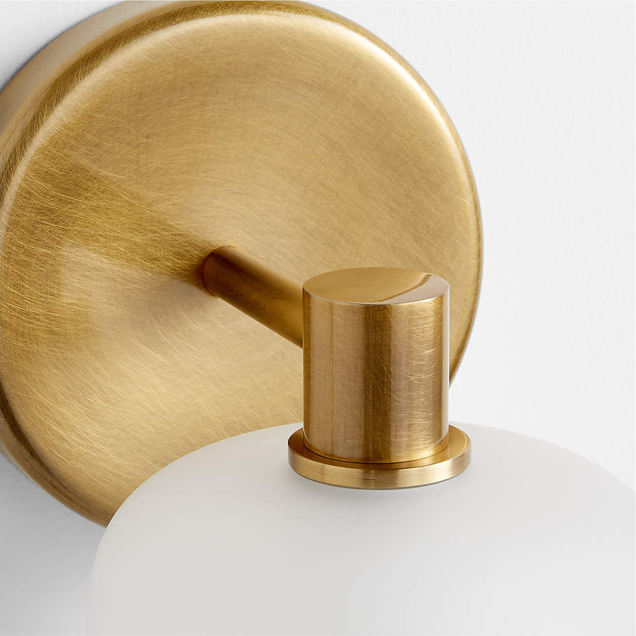 Burnished brass finish detail