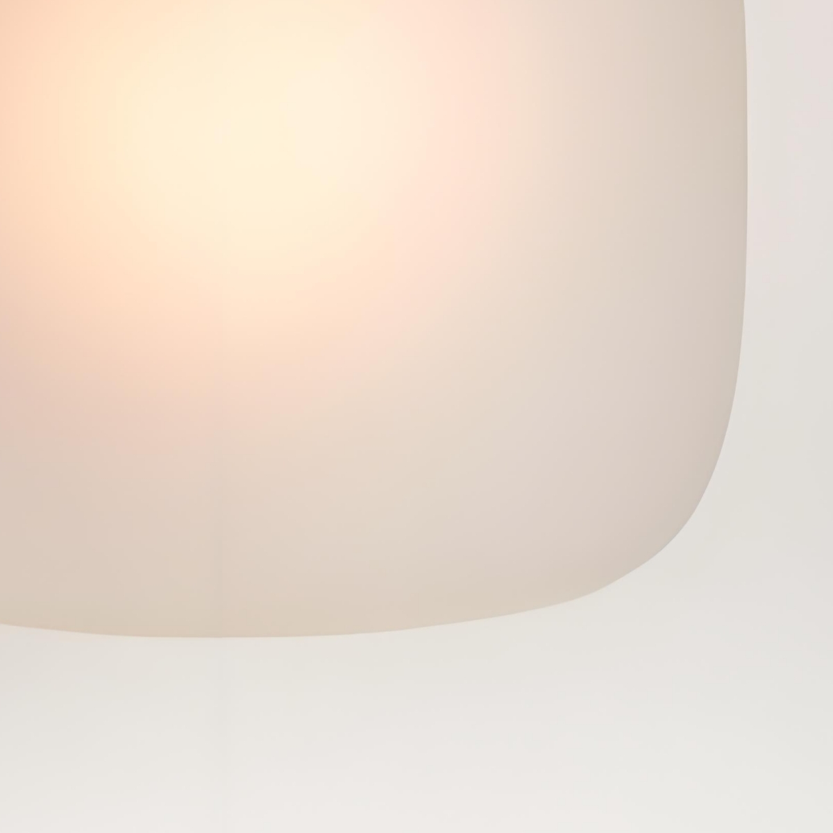 Frosted glass shade detail